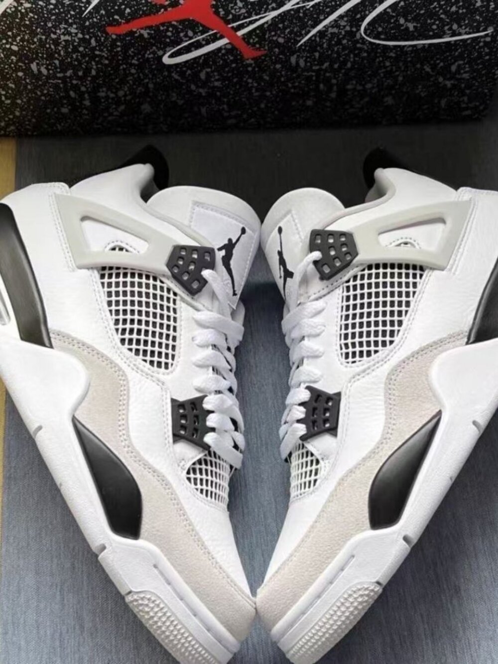 Nike Air Jordan 4 Retro GS Military Black Men's Shoes - Picture 7 of 7